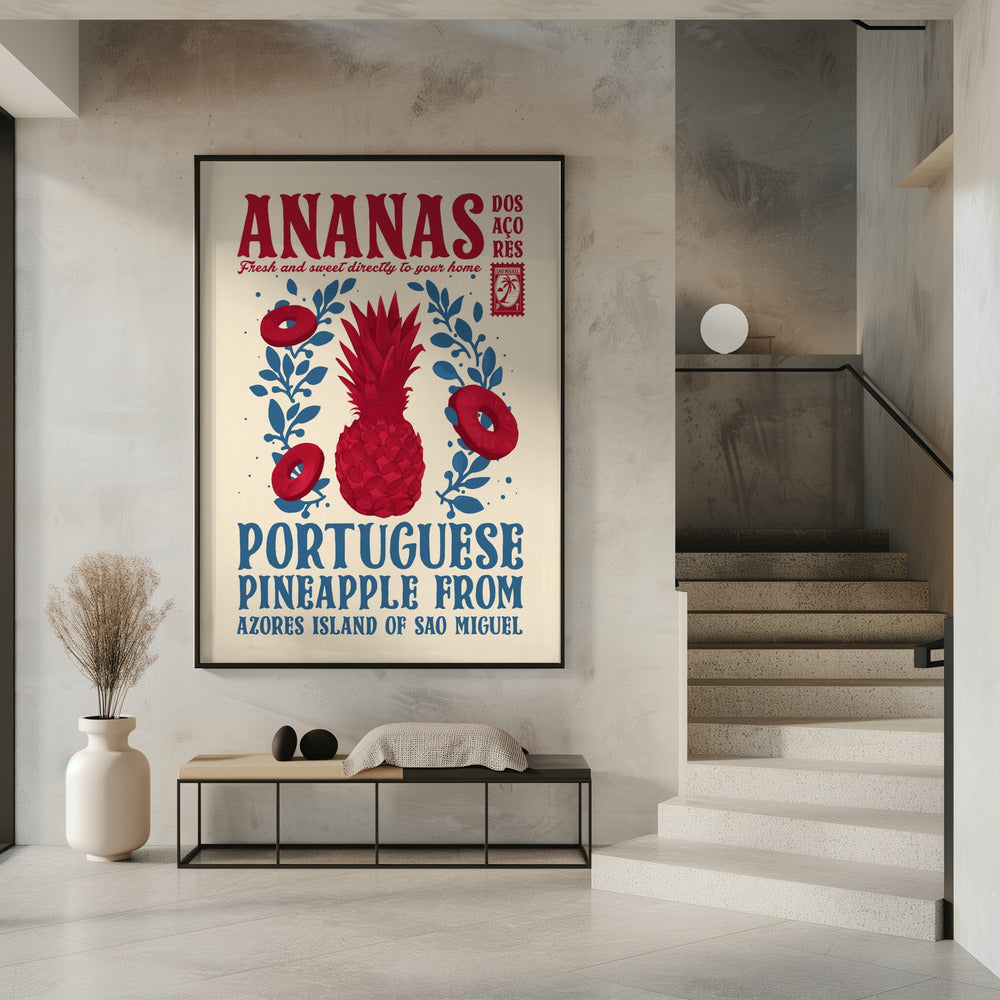 Art Prints of Pineapple kitchen print