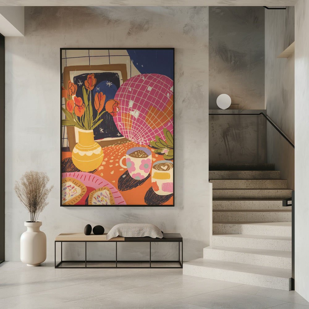 Art Prints of Disco tea II