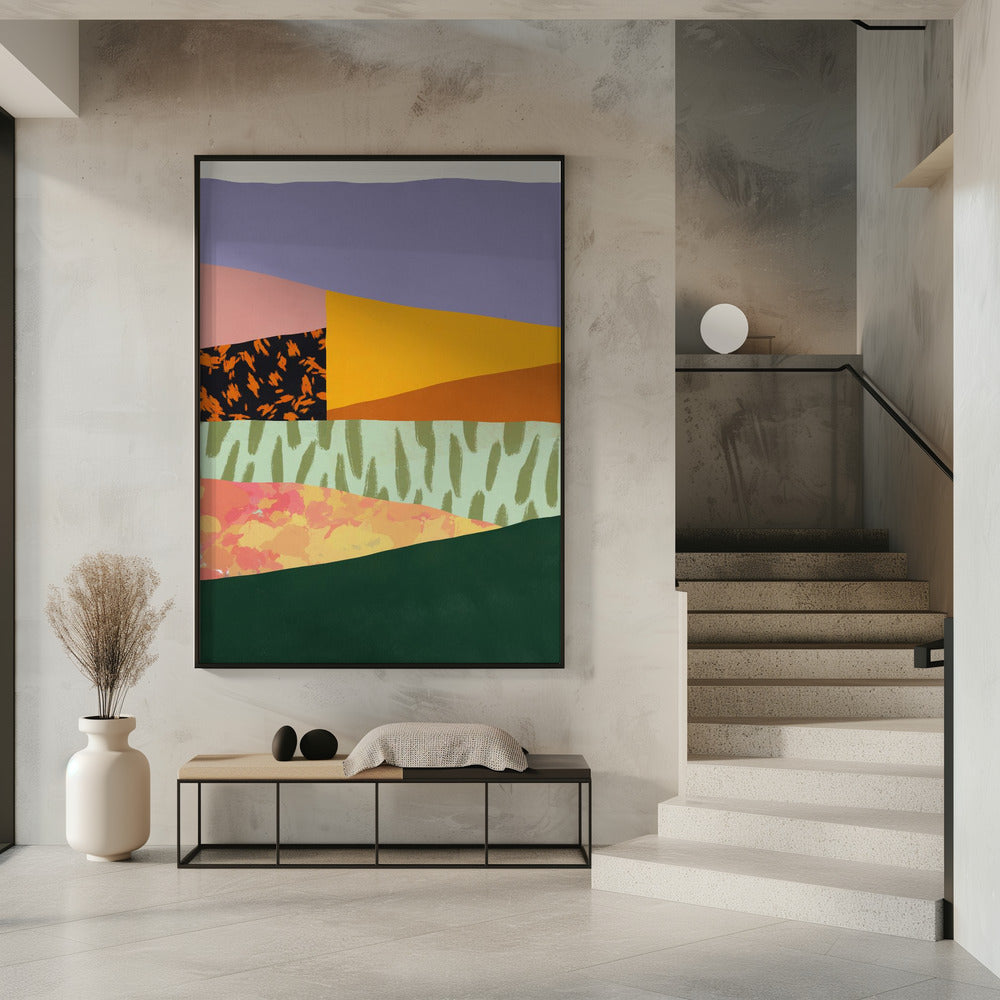 Art Prints of Collage abstract minimalism