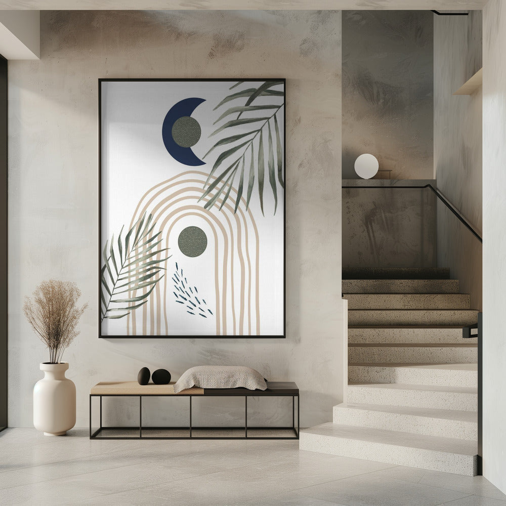 Art Prints of Boho Green Blue 4