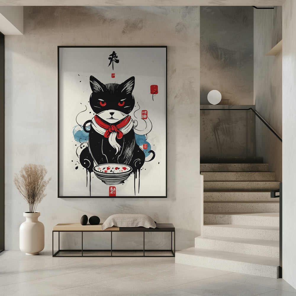 Art Prints of Cat & the bowl