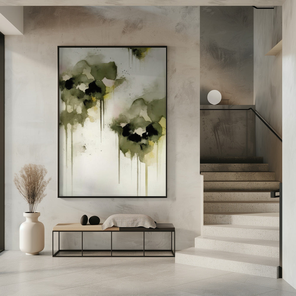 Art Prints of Green pansies