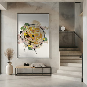 Art Prints of Yellow Dragon of the Center