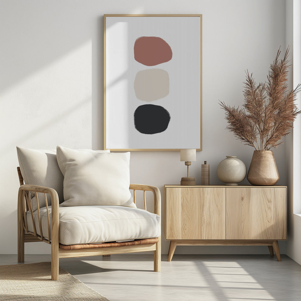 Art Prints of Three Stones - Coloured