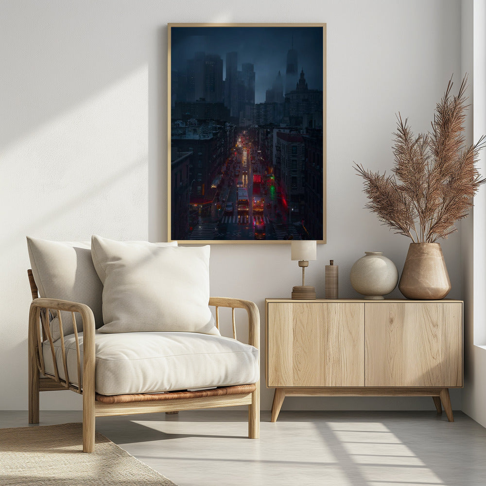 Art Prints of Raining China Town