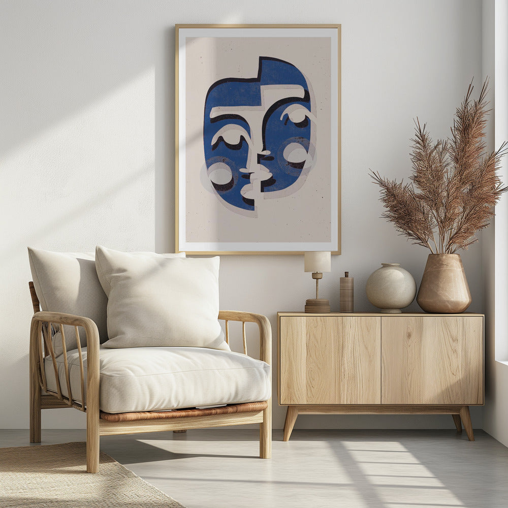 Art Prints of The Mask (Blue)