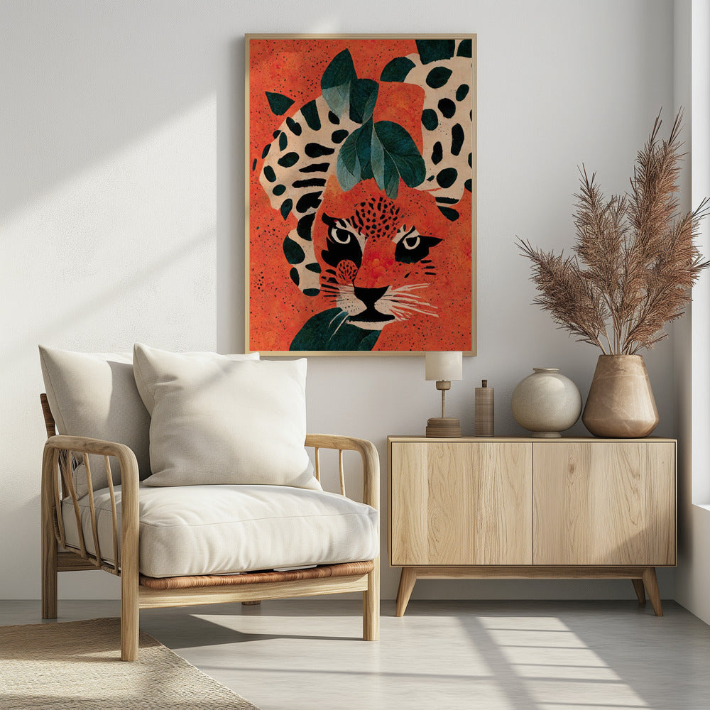 Canvas Art Print Hiding Leo