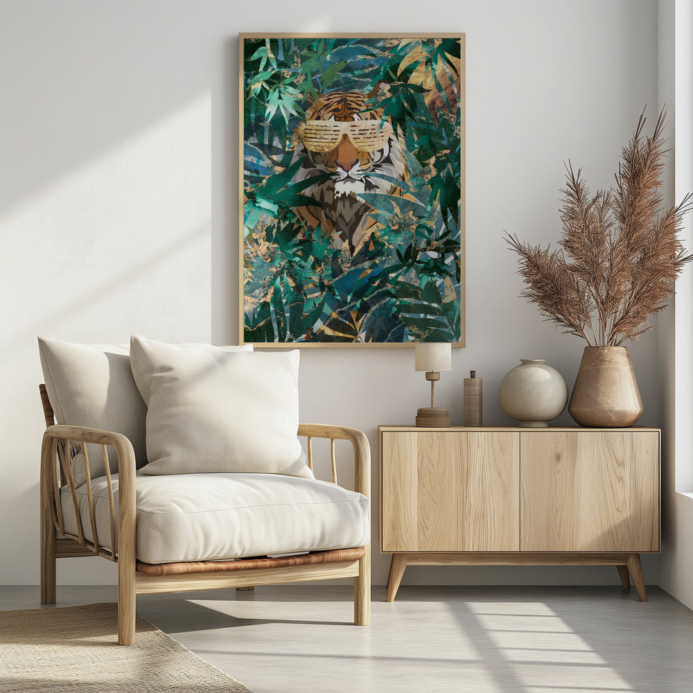 Canvas Art Print R&B Tiger in the jungle