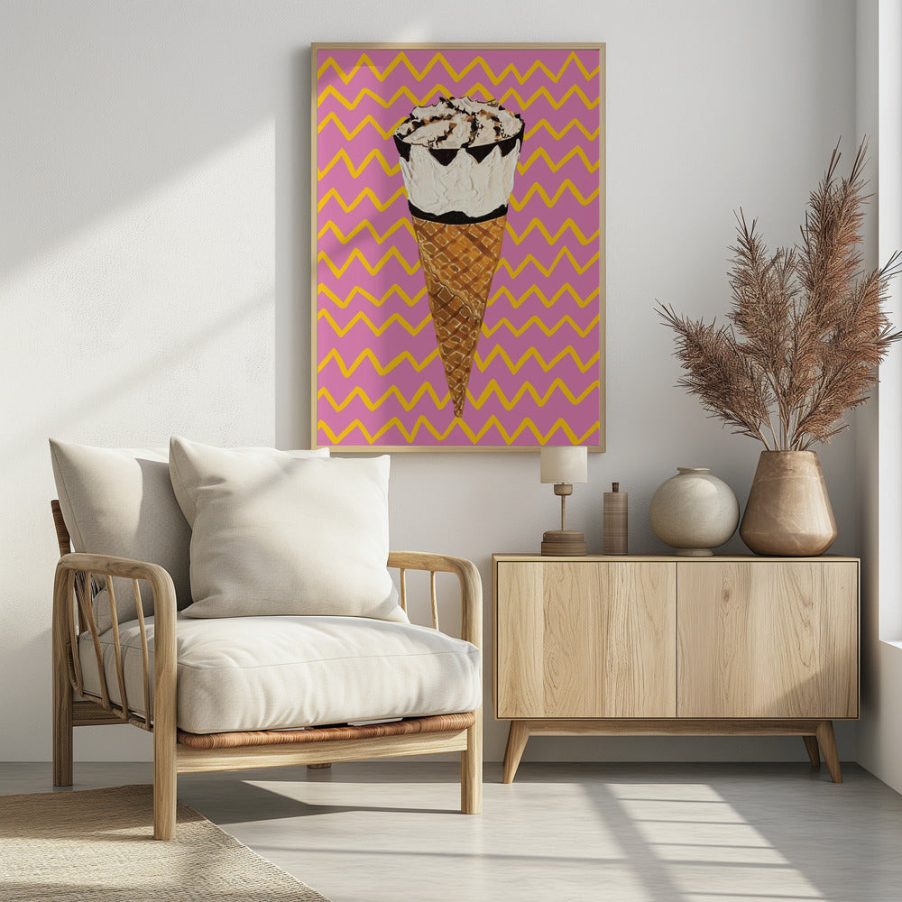 Art Prints of Cornetto Pink