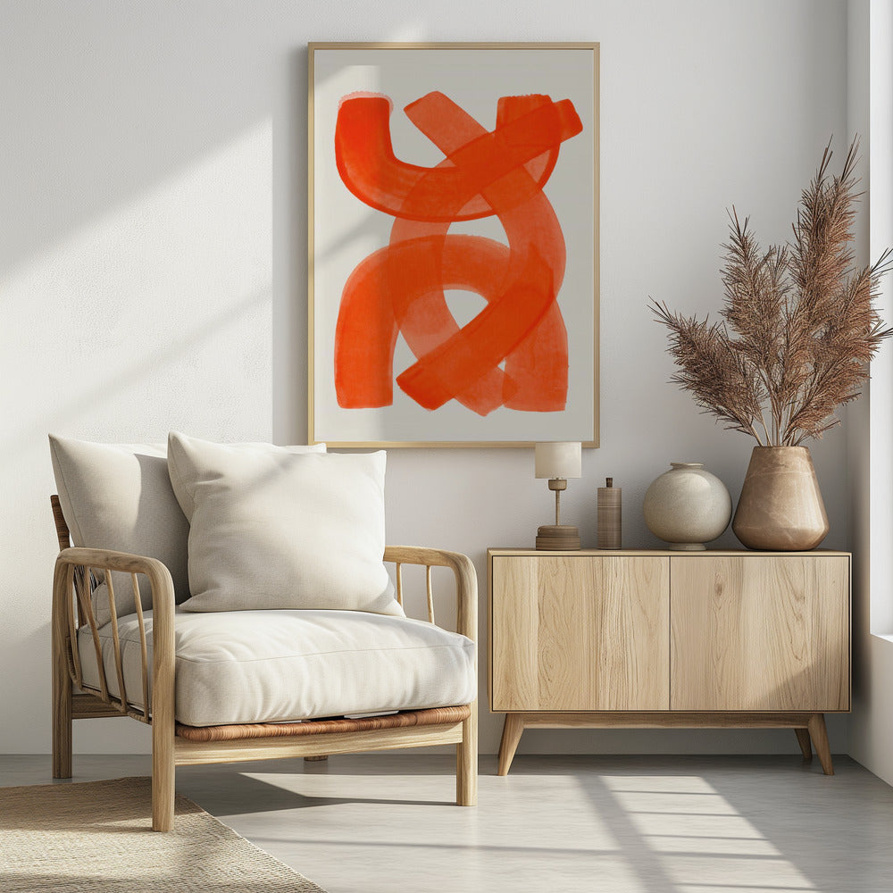 Art Prints of Orange Strokes