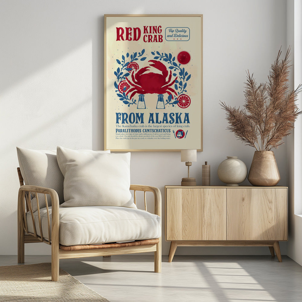 Art Prints of Crab kitchen print