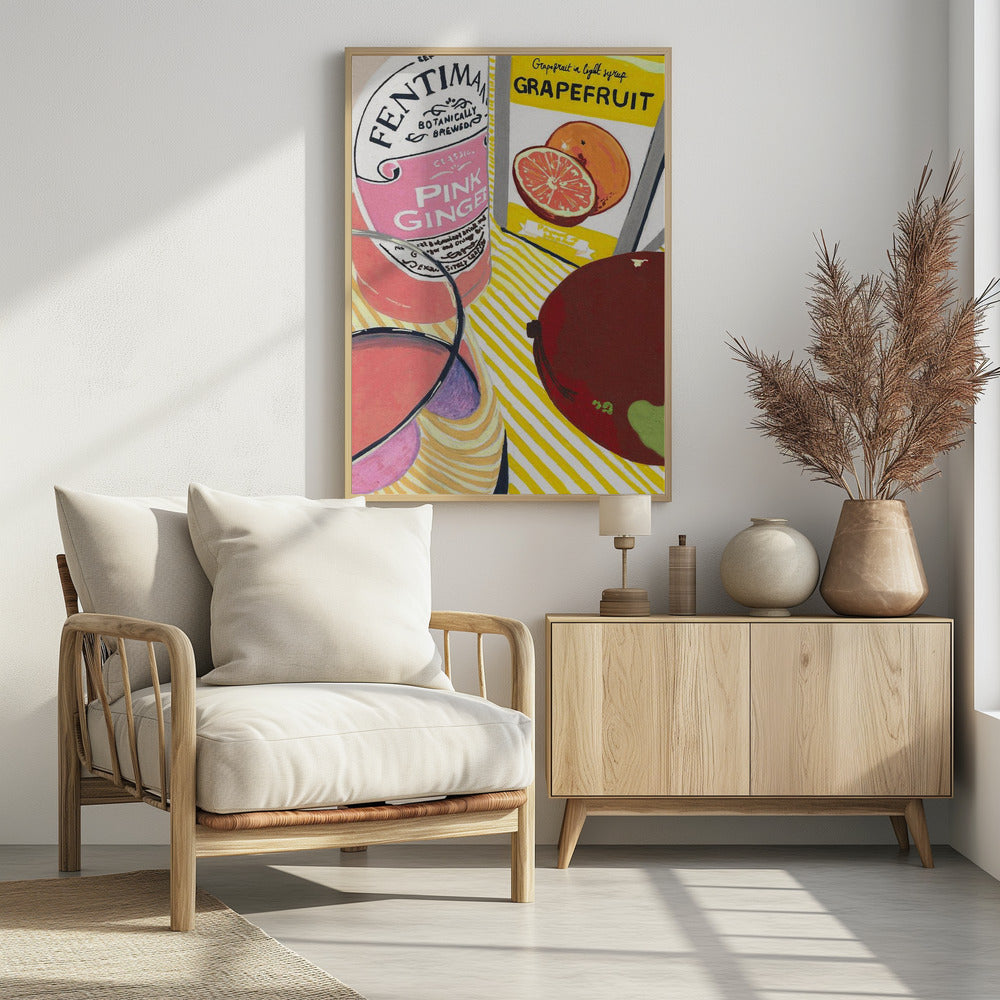 Art Prints of Fentimans Pink Ginger