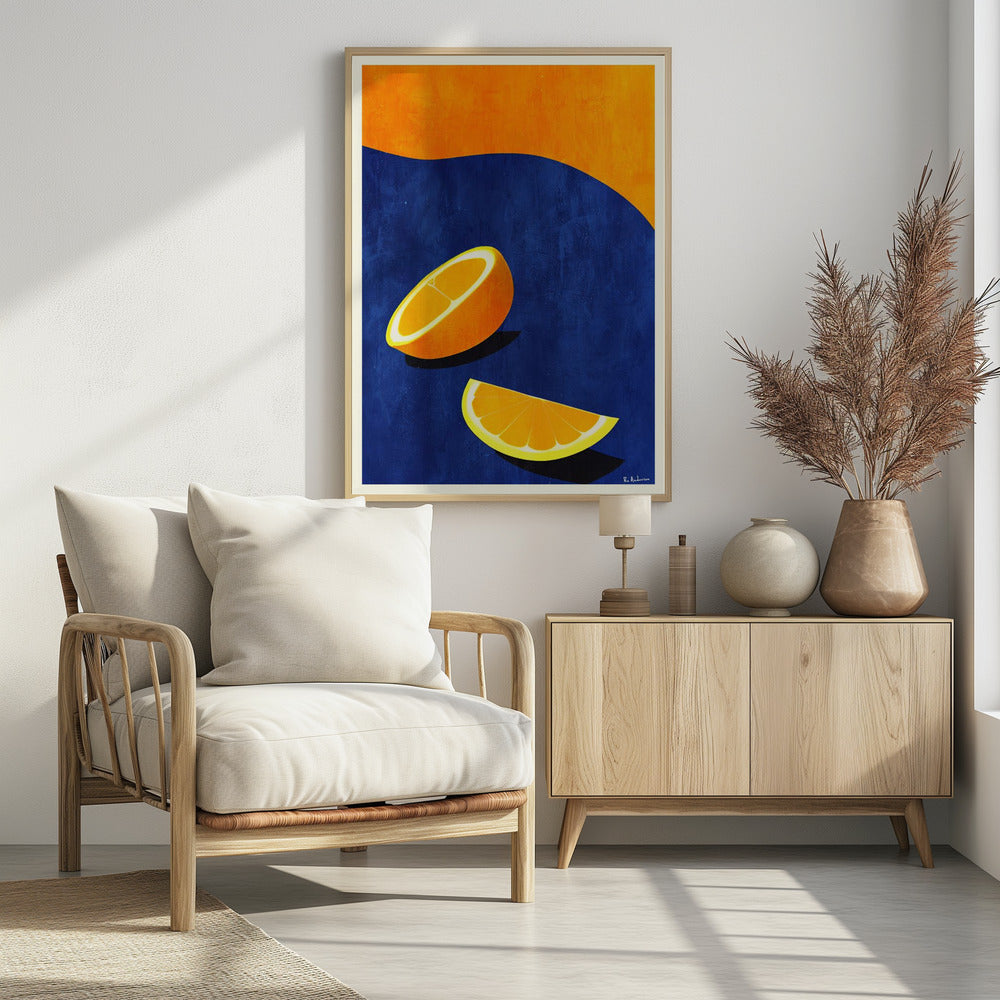 Art Prints of Petit Déjeuner, Deux Oranges