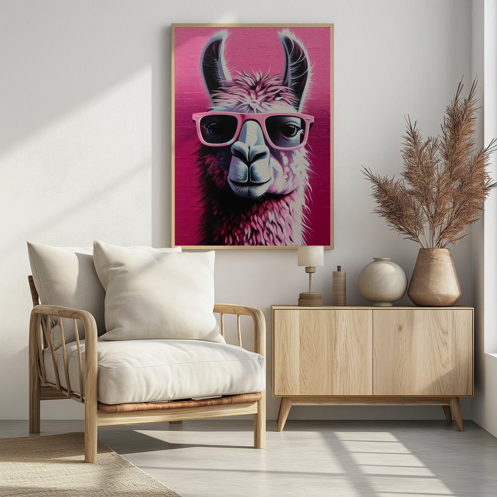 Art Prints of Pink Lama