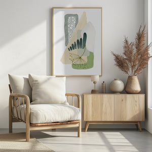 Art Prints of Green Shapes 1