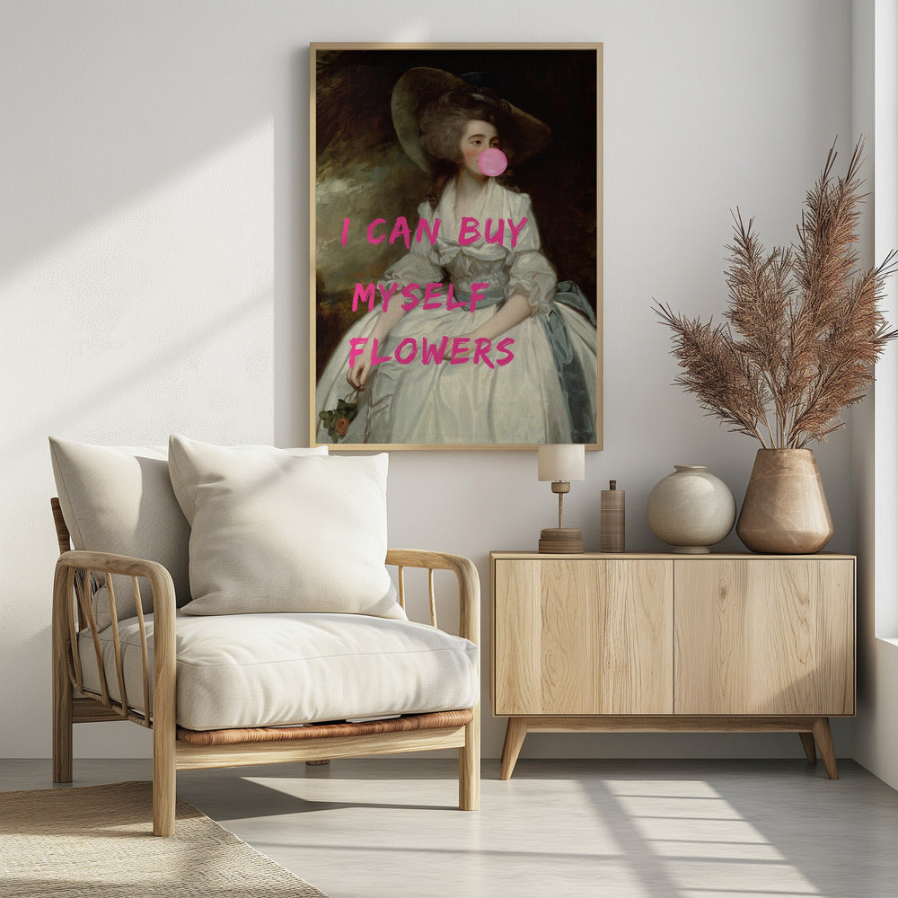 Art Prints of I Can Buy Myself Flowers