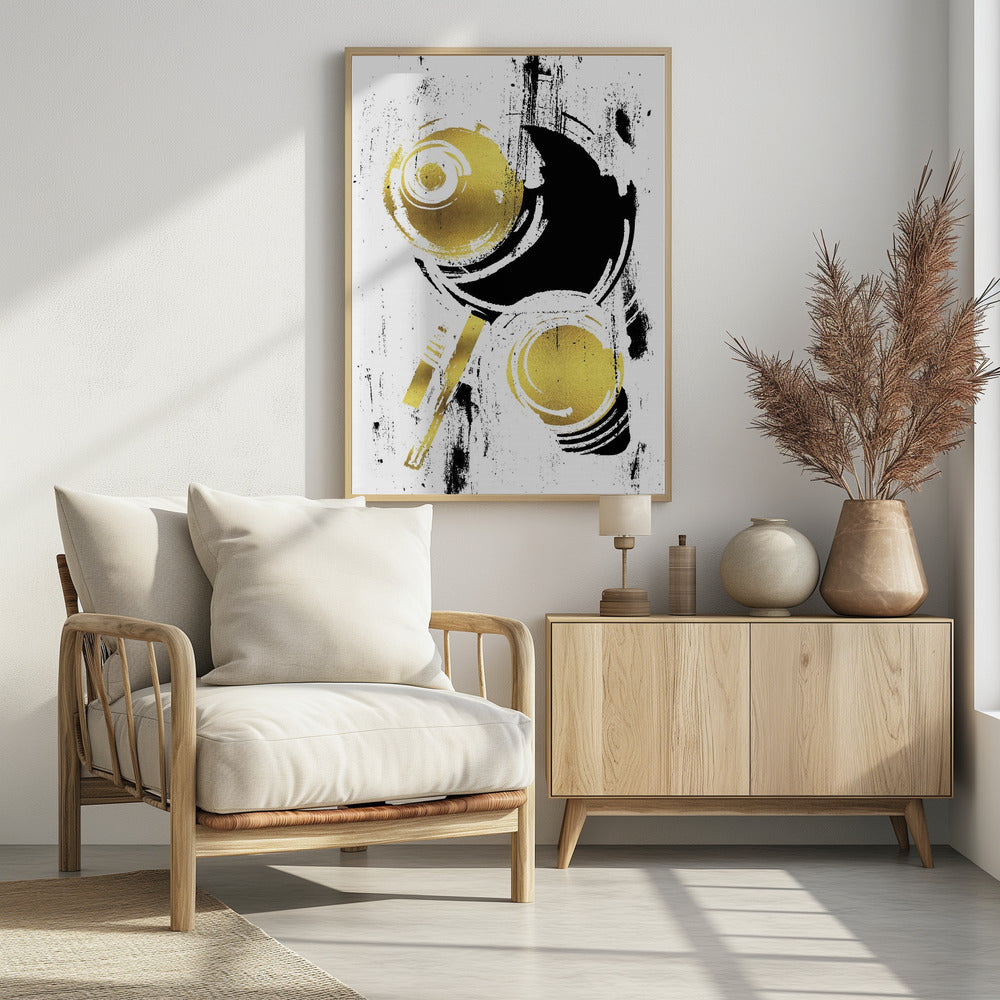 Art Prints of ABSTRACT ART Flying spheres