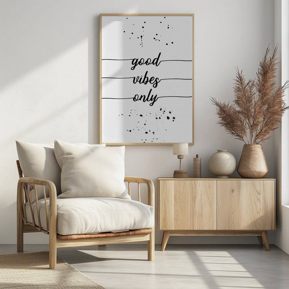 Art Prints of Good vibes only