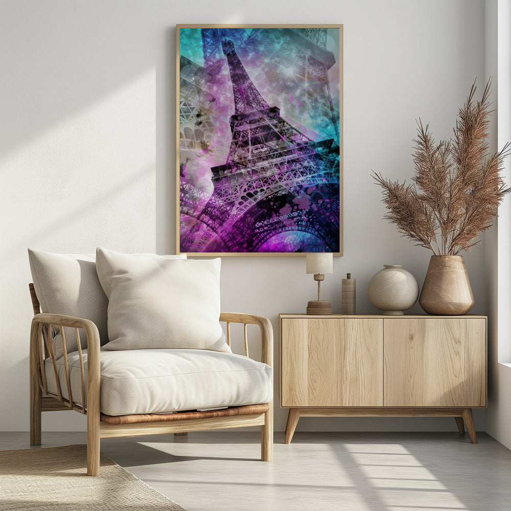 Art Prints of Pop Art Eiffel Tower