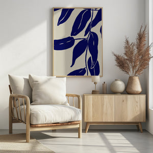 Art Prints of Blue Leafs