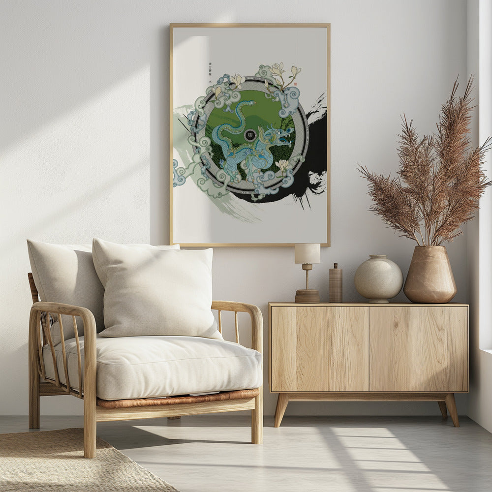 Art Prints of Azure Dragon of the East