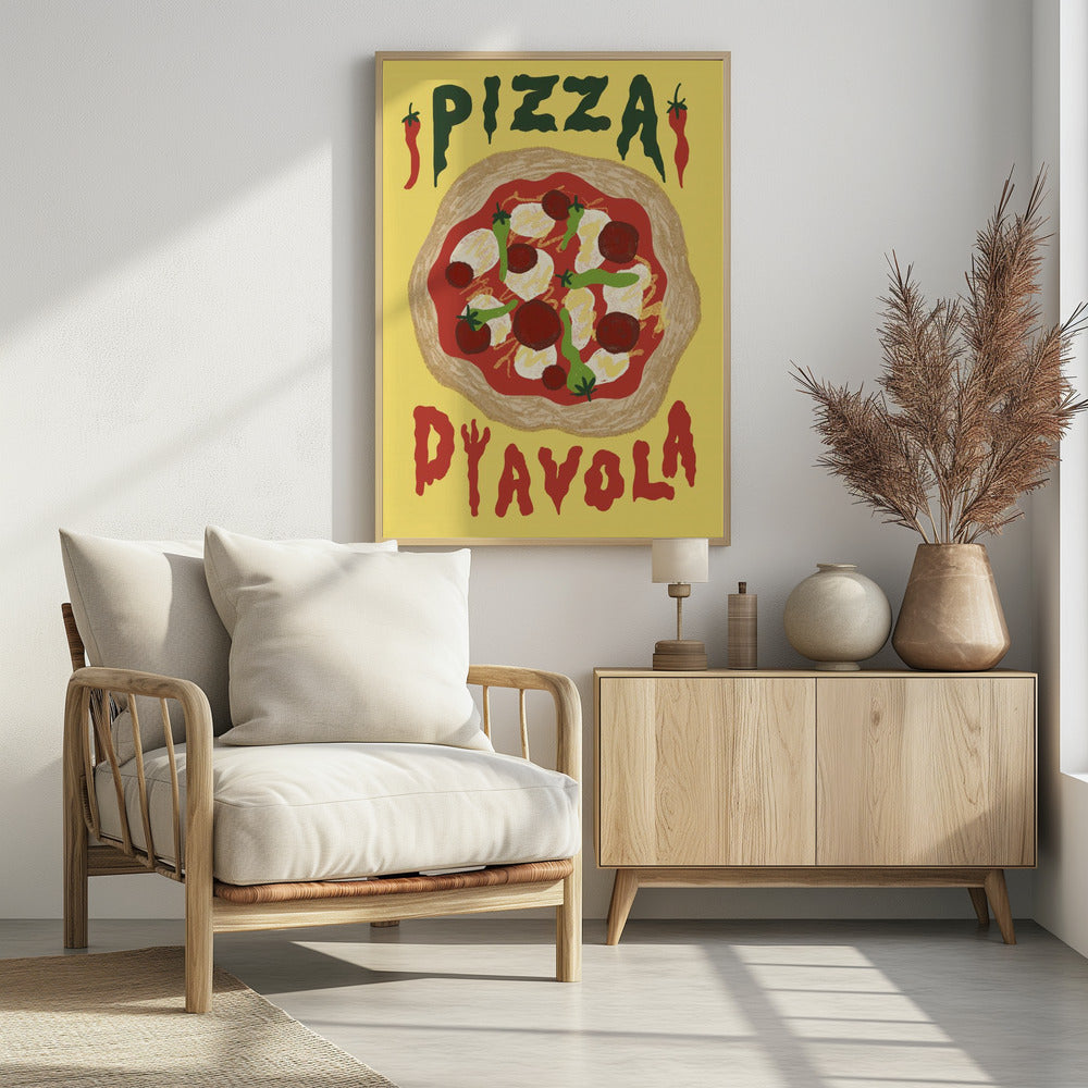 Art Prints of Pizza Diavola