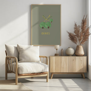 Art Prints of Olives in Green