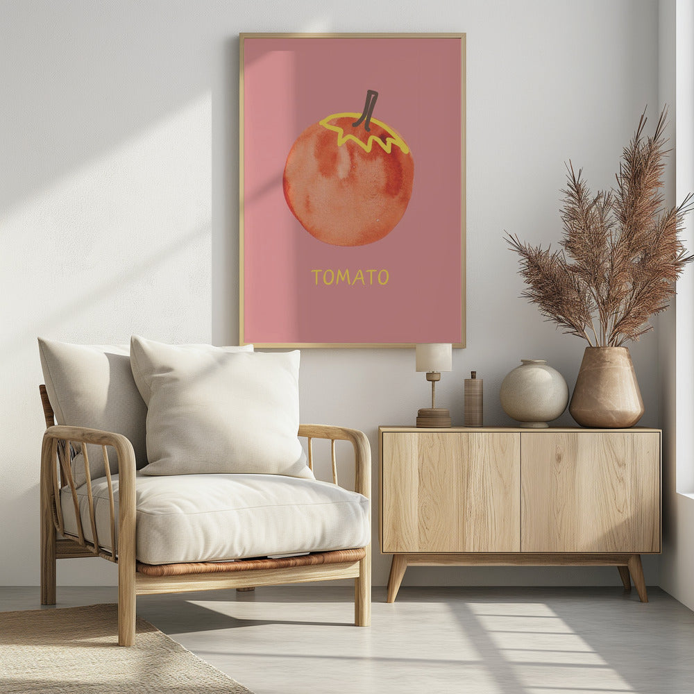Art Prints of Tomato in Pink