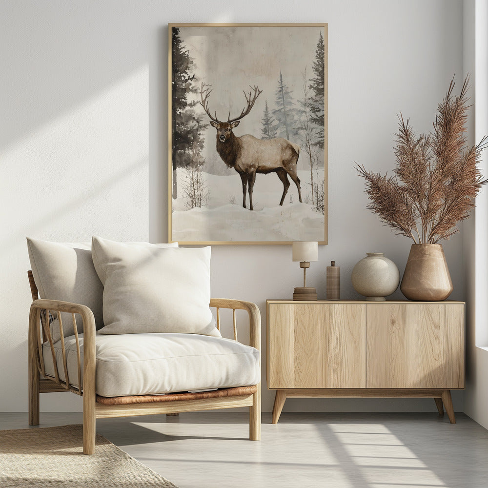Elk Winter Nostalgia