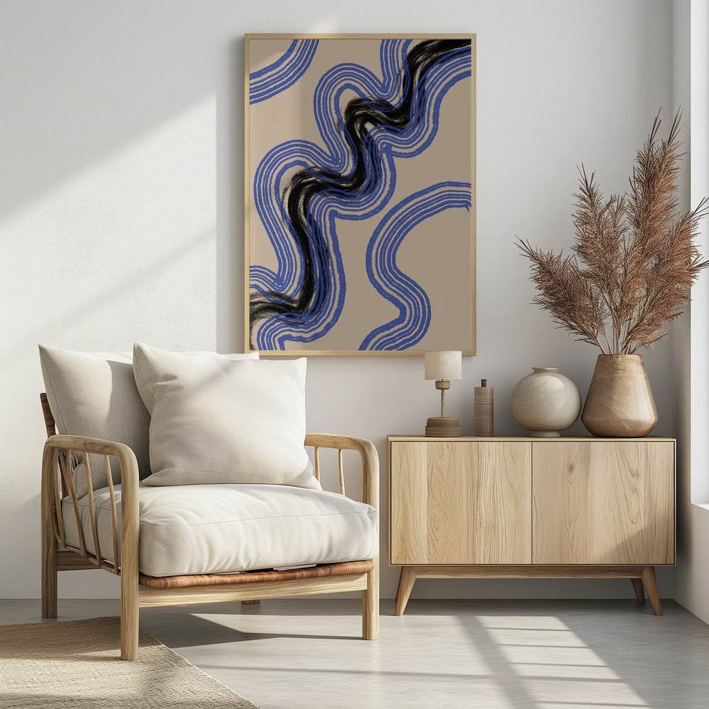 Black and Blue Lines