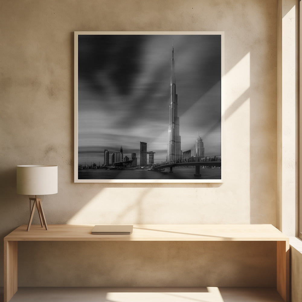 Art Prints of Dubai Downtown Cityscape, Dubai, UAE.