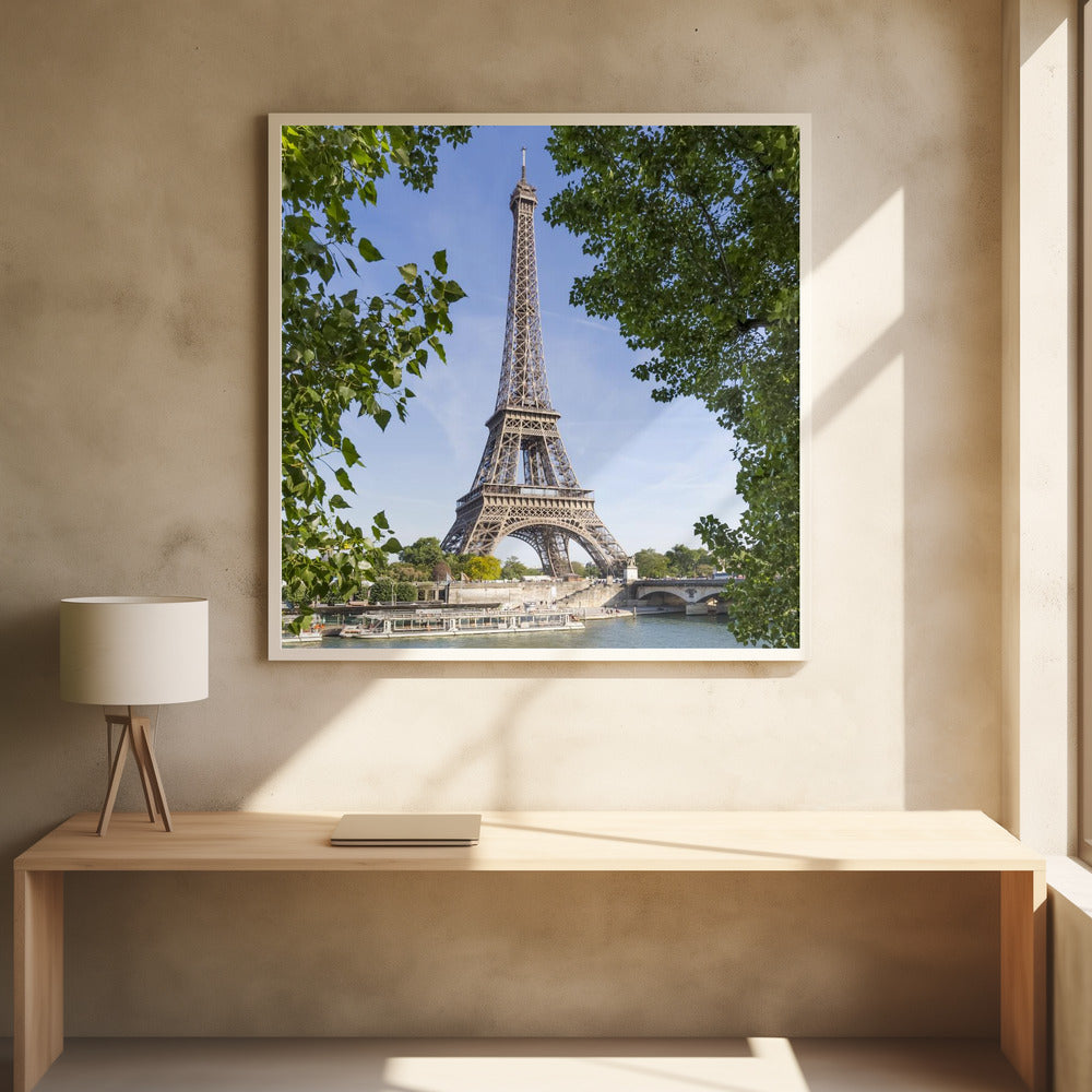 Art Prints of PARIS Eiffel Tower & River Seine