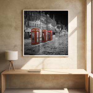 Art Prints of Evening impression of the Royal Mile in Edinburgh - Colorkey