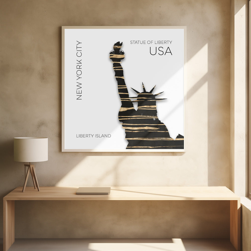 Art Prints of Urban Art NYC Statue of Liberty