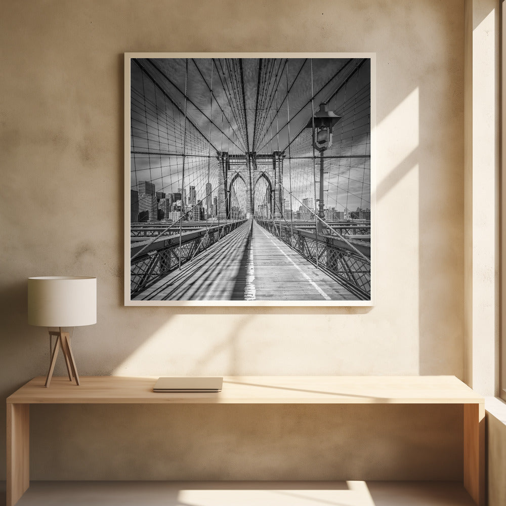 Art Prints of NYC Brooklyn Bridge