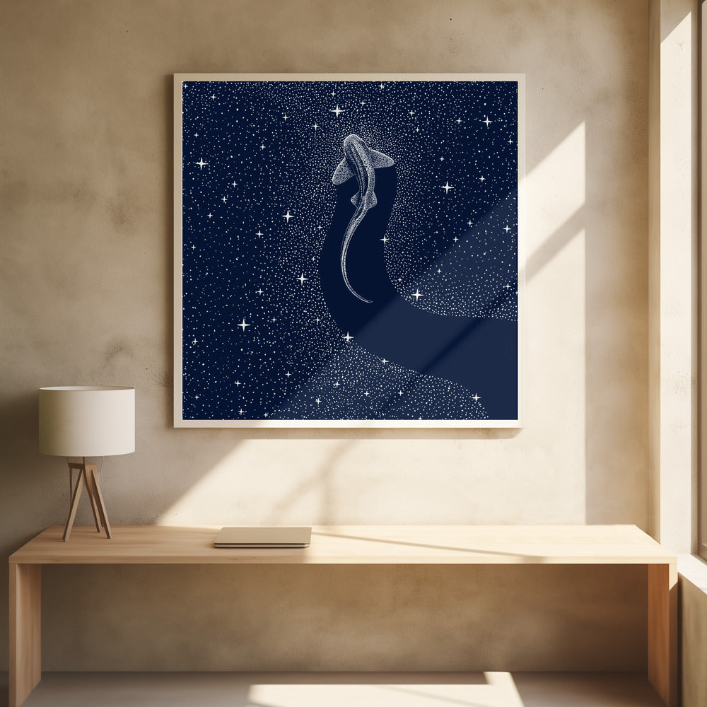 Art Prints of Leopard Shark In Cosmos