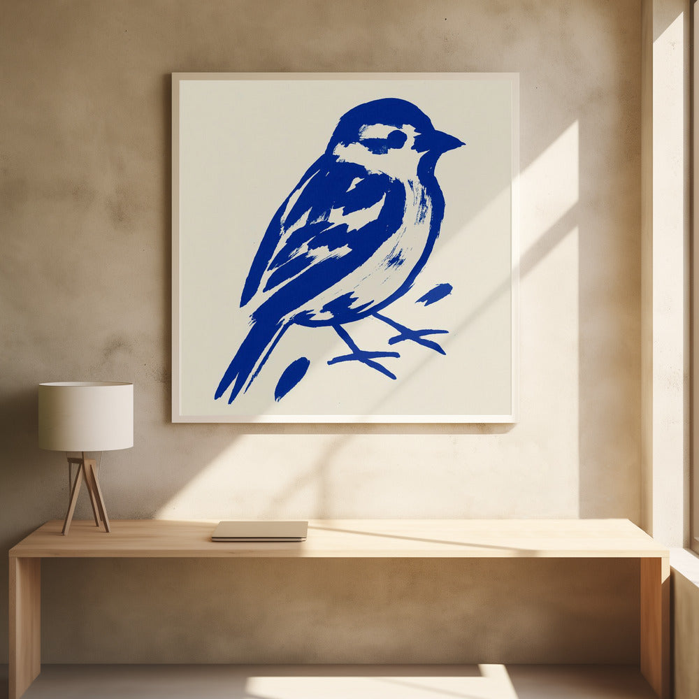 Bold Blue Sparrow