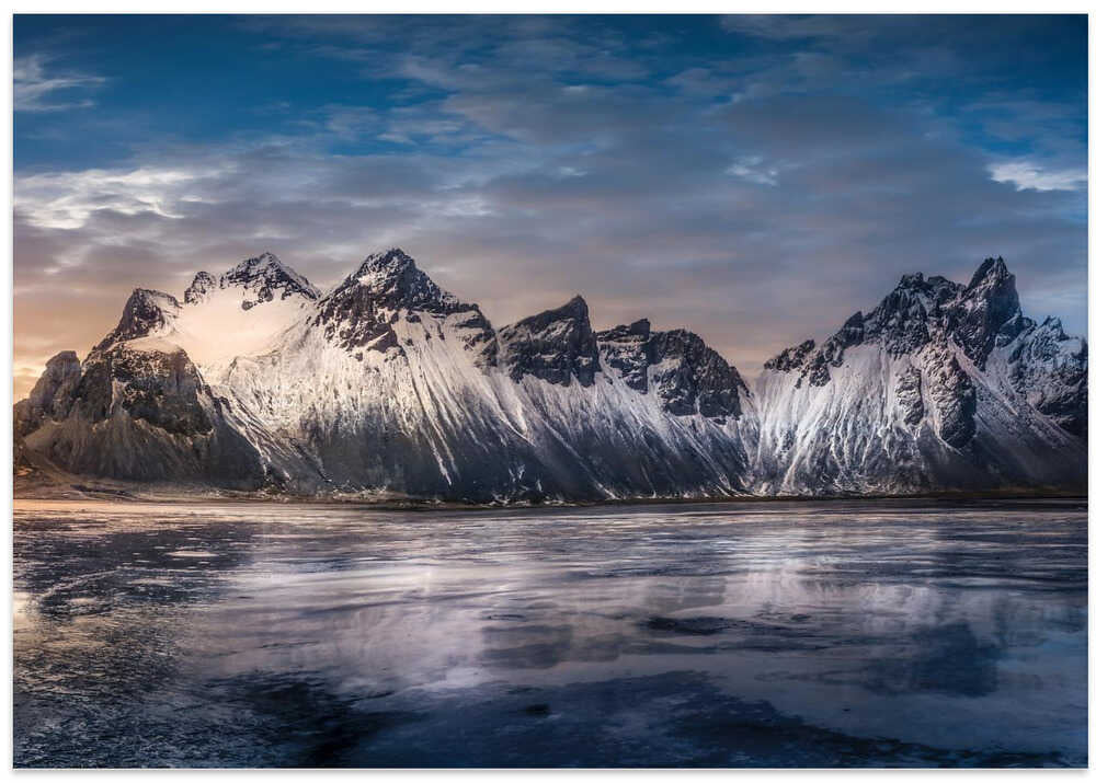 Iceland glory sunset