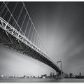 Art Prints of Bridge Profile Series @ Sumida River, Tokyo, Japan | No.0 | Rainbow Bridge Mk.I, 1993