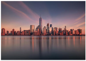 Art Prints of Lower Manhattan at dusk