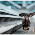 Art Prints of Ein kleiner Hund läuft durch die Welt....