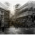 Art Prints of Walking in the Square