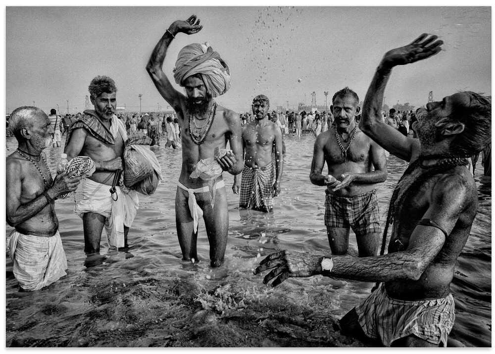 Holy Makar Bath at Gangasagar