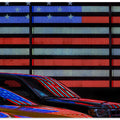 Art Prints of Stars and Stripes reflected