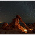 Geminid meteor shower above the Elephant Rock