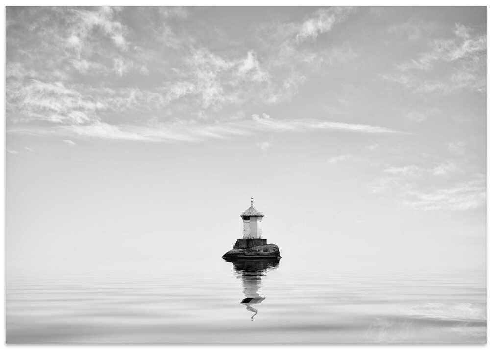 Lighthouse in mist