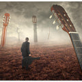 Art Prints of Guitar field