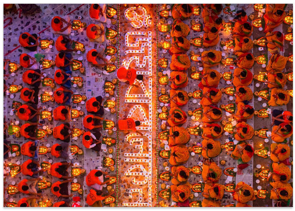 Celebrating Rakher Upobash Festival