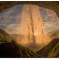 The waterfall Seljalandsfoss