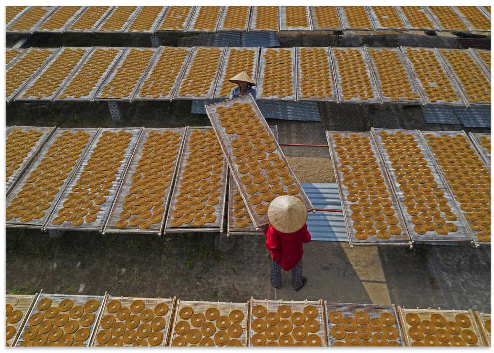 Drying circle incense